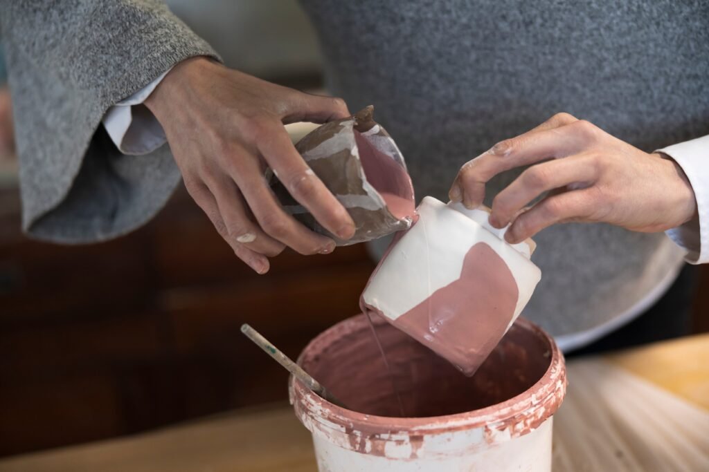 Handmade sample glaze